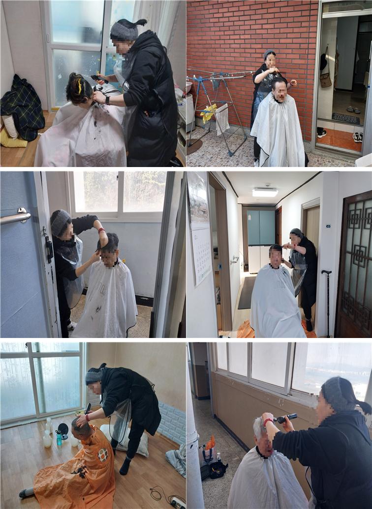 [자립지원팀] 12월 방문이미용서비스 진행